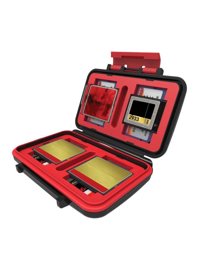 Waterproof Memory Card Carrying Case Black/Red  - Image 1