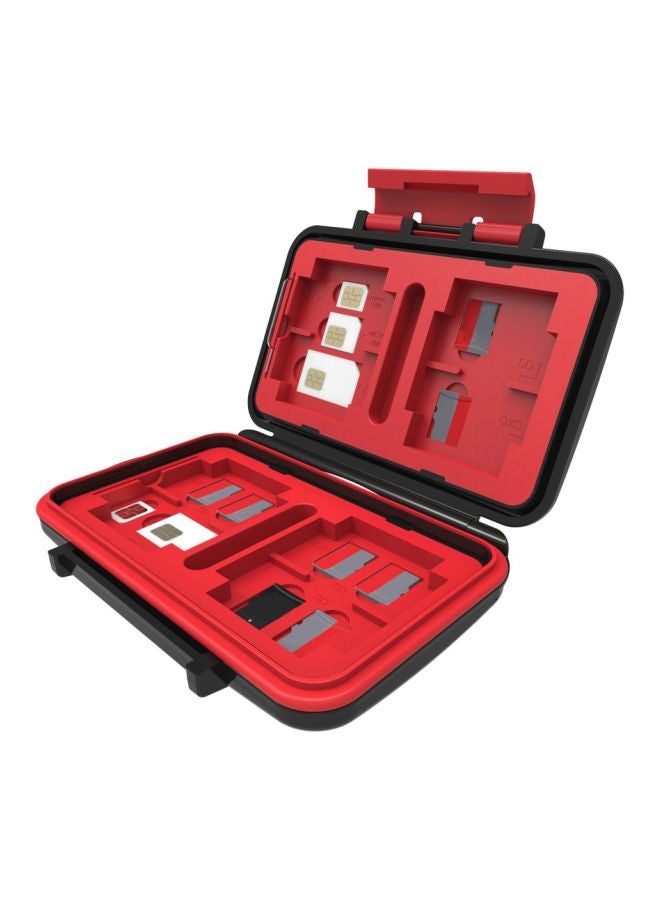 Waterproof Memory Card Carrying Case Black/Red  - Image 2