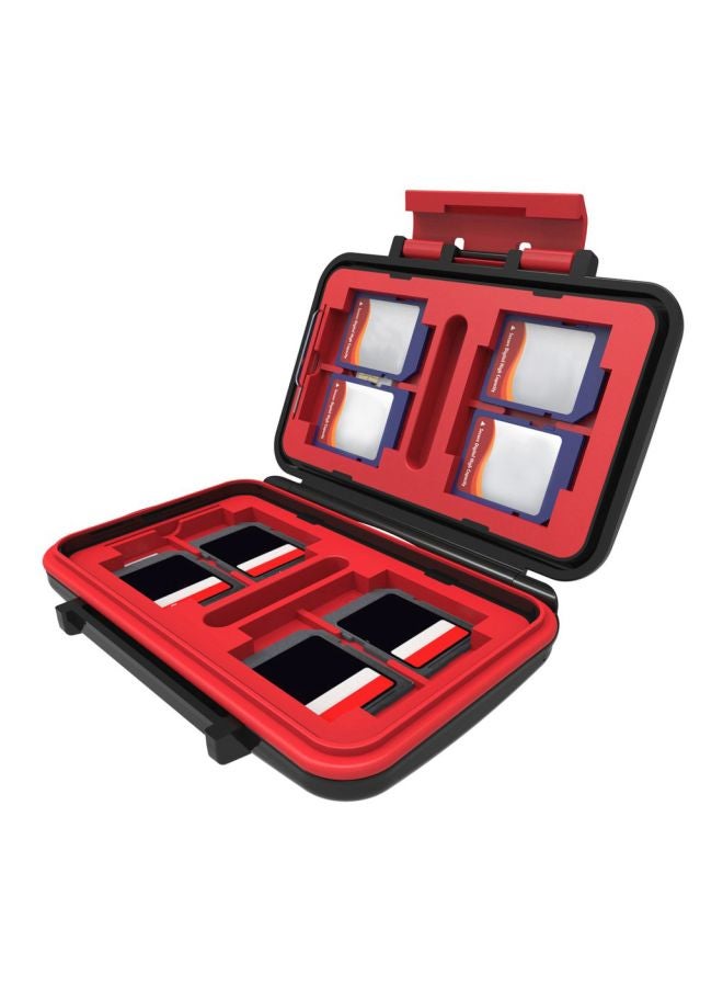 Waterproof Memory Card Carrying Case Black/Red  - Image 3