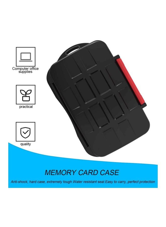 Waterproof Memory Card Carrying Case Black/Red  - Image 4