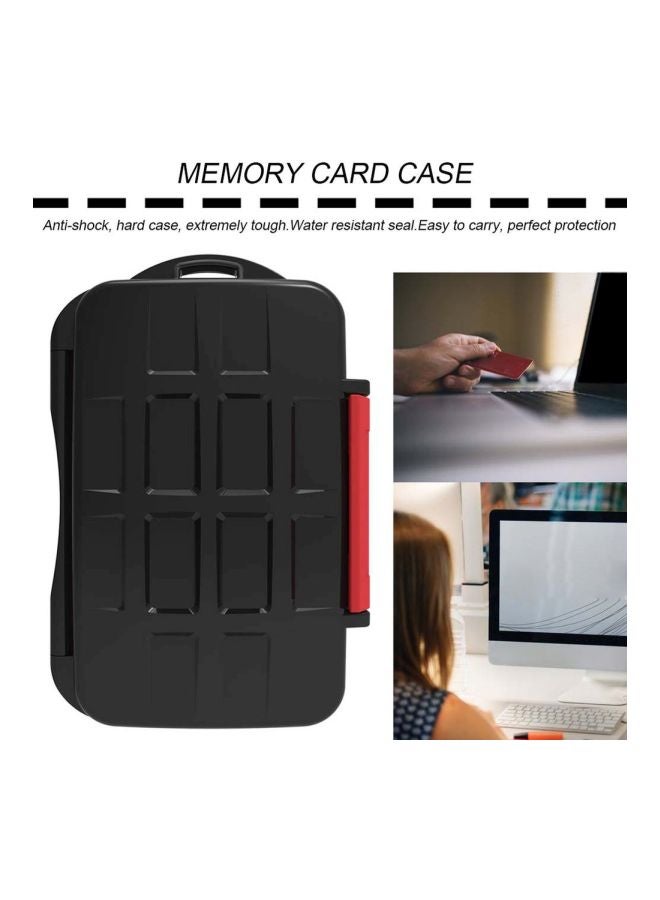 Waterproof Memory Card Carrying Case Black/Red  - Image 5
