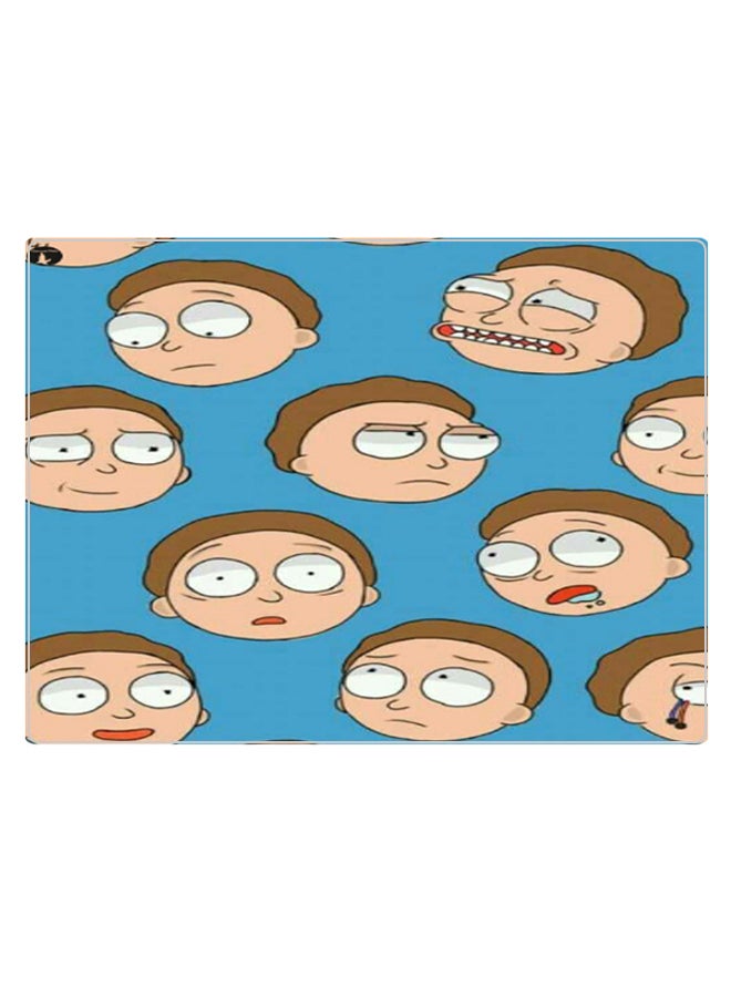 بي بي لوحة ماوس ألعاب بتصميم مضادة للانزلاق وبنمط مطبوع أزرق/ بني/ بيج - Image 1