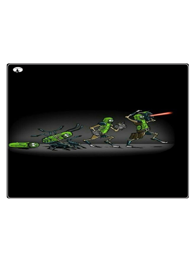 بي بي لوحة ماوس ألعاب بتصميم مضادة للانزلاق وبنمط مطبوع أسود / رمادي / أخضر - Image 1