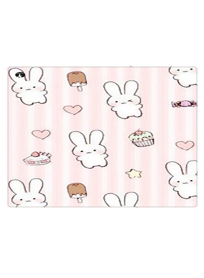 BP Printed Anti-Slip Gaming Mouse Pad Pink/White/Brown - Image 1