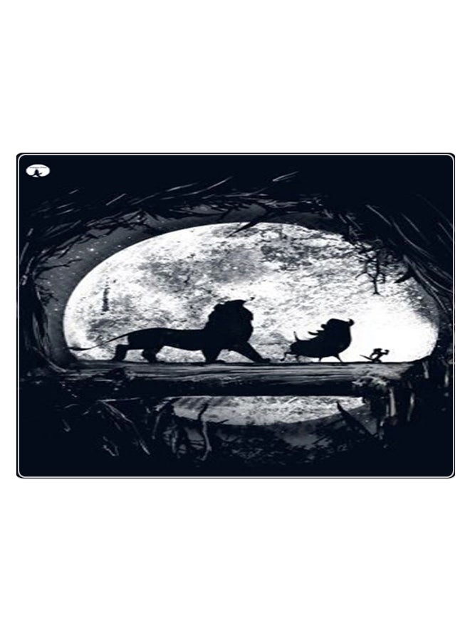 BP Printed Anti-Slip Gaming Mouse Pad Black/Grey/White - Image 1