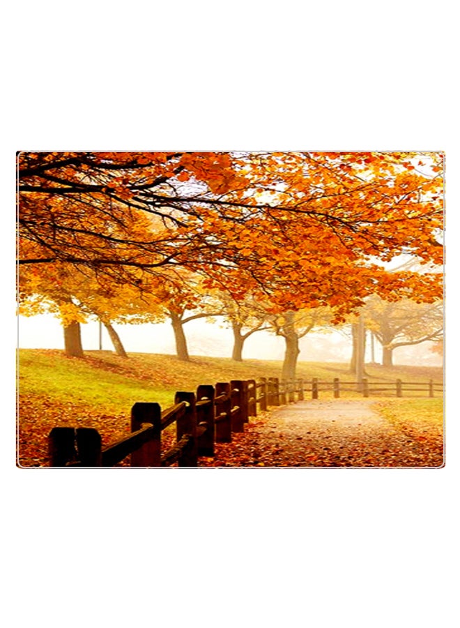 BP Printed Anti-Slip Gaming Mouse Pad Orange/Brown/White - Image 1