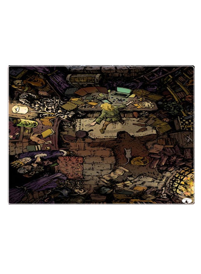 بي بي لوحة ماوس ألعاب بتصميم مضادة للانزلاق وبنمط مطبوع متعدد الألوان - Image 1