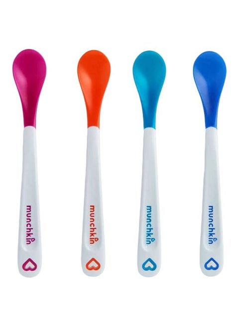 4-Piece White Hot Infant Safety Spoons