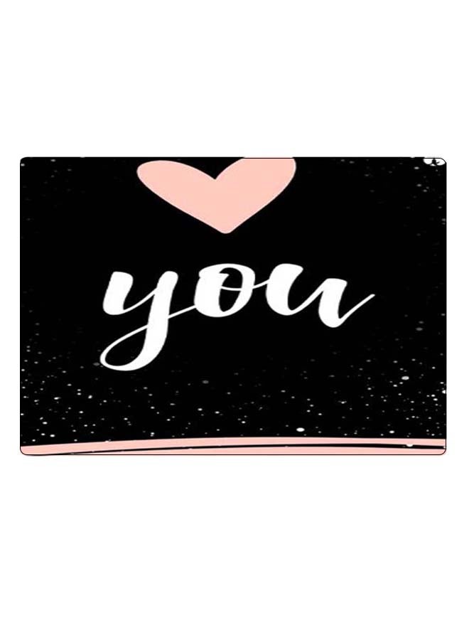 بي بي لوحة ماوس ألعاب بتصميم مضادة للانزلاق وبنمط مطبوع اسود/أبيض/زهري - Image 1