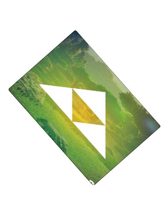 BP Printed Anti-Slip Gaming Mouse Pad Green/White/Yellow - Image 2