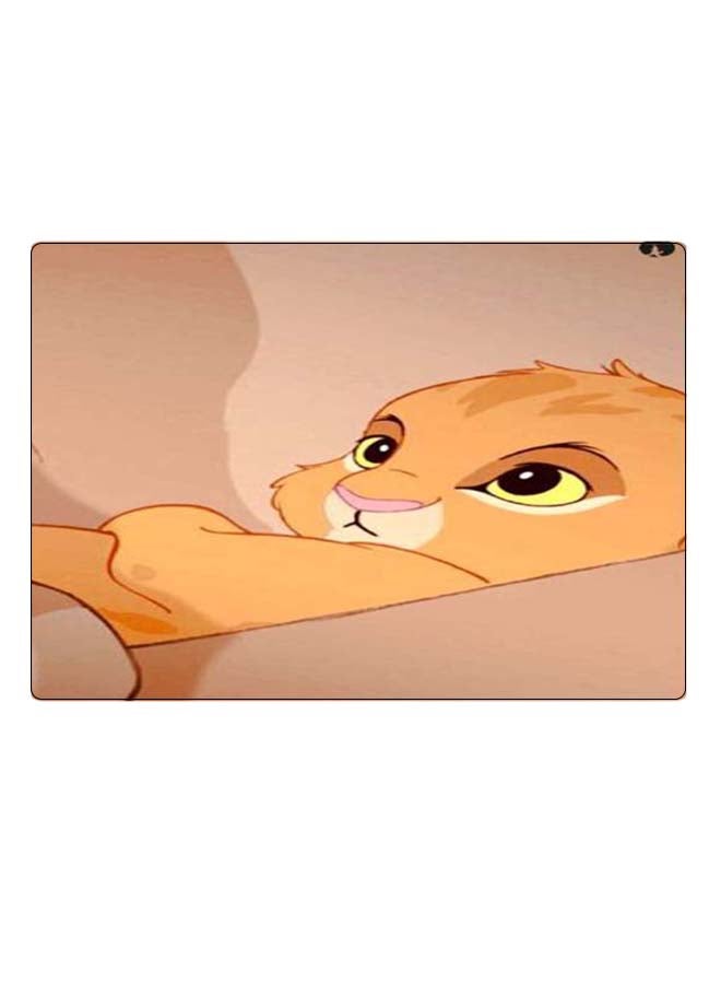 بي بي لوحة ماوس ألعاب بتصميم مضادة للانزلاق وبنمط مطبوع بني/ أصفر/ أسود - Image 1