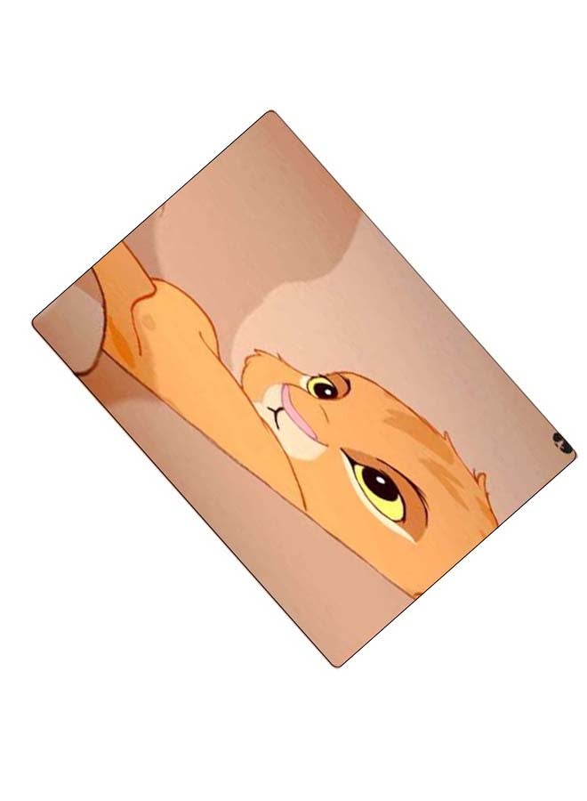 بي بي لوحة ماوس ألعاب بتصميم مضادة للانزلاق وبنمط مطبوع بني/ أصفر/ أسود - Image 2