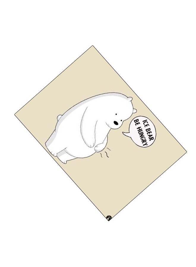 بي بي لوحة ماوس ألعاب بتصميم مضادة للانزلاق وبنمط مطبوع أبيض/ بيج/ أسود - Image 2