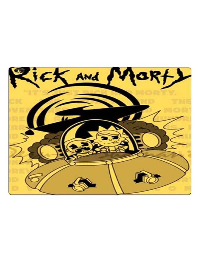 BP Printed Anti-Slip Gaming Mouse Pad Yellow/Black - Image 1