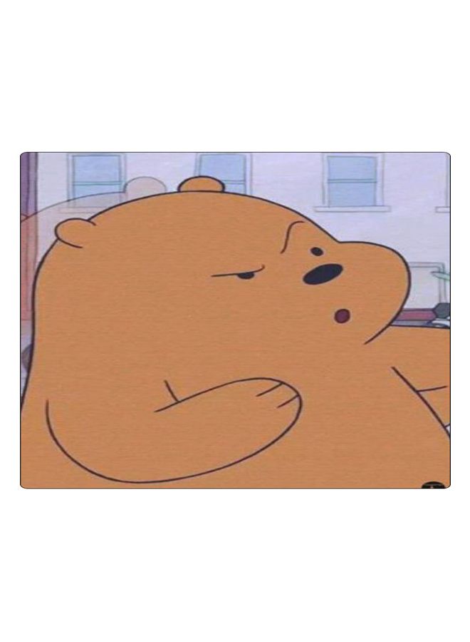 BP Printed Anti-Slip Gaming Mouse Pad Brown/Pink - Image 1