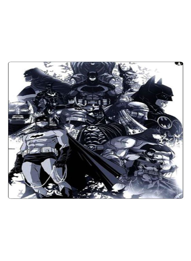 بي بي لوحة ماوس ألعاب بتصميم مضادة للانزلاق وبنمط مطبوع أسود/ أبيض - Image 1