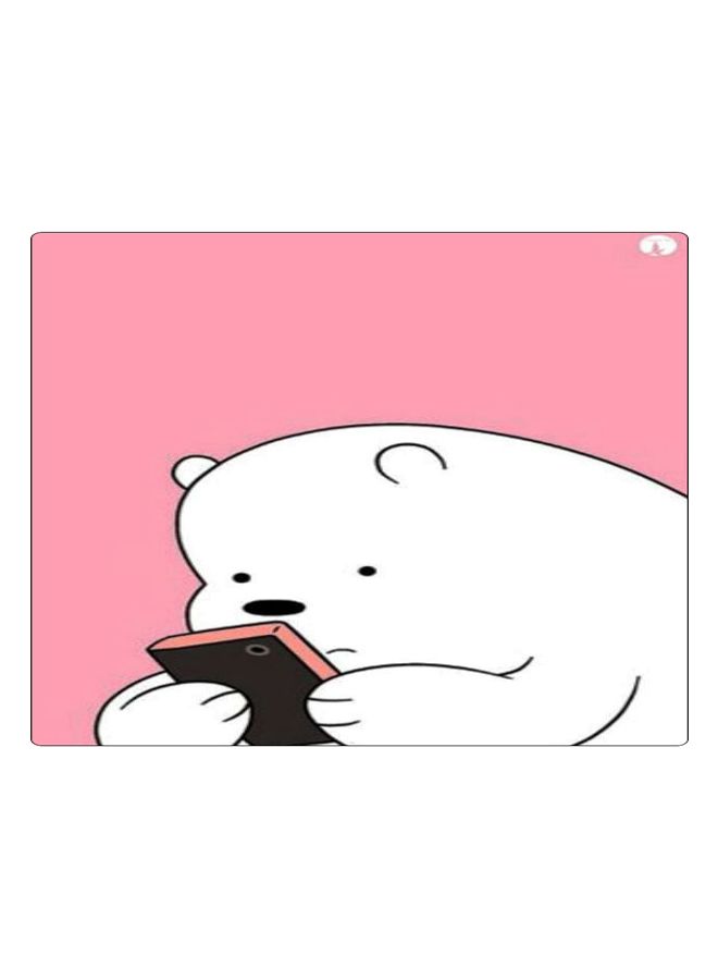 BP Printed Anti-Slip Gaming Mouse Pad Pink/White/Black - Image 1