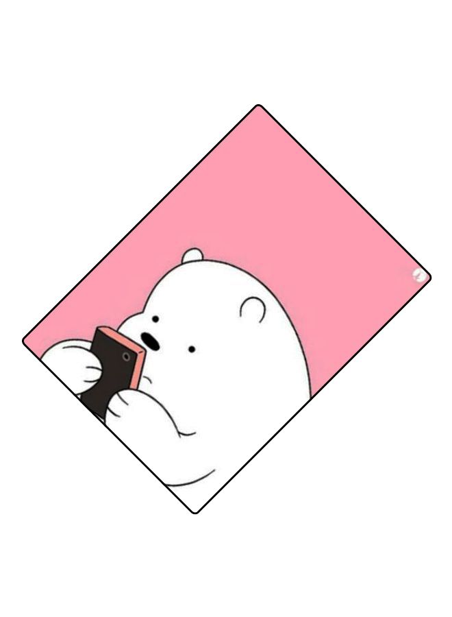 BP Printed Anti-Slip Gaming Mouse Pad Pink/White/Black - Image 2