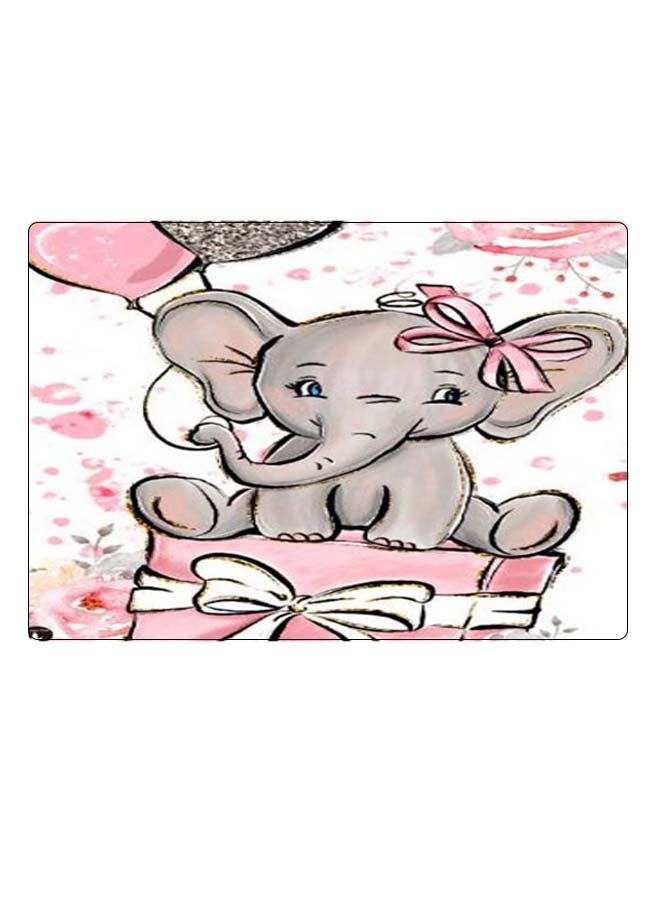 BP Printed Anti-Slip Gaming Mouse Pad Grey/Pink/White - Image 1