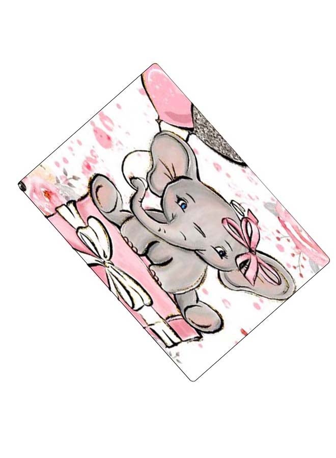 BP Printed Anti-Slip Gaming Mouse Pad Grey/Pink/White - Image 2