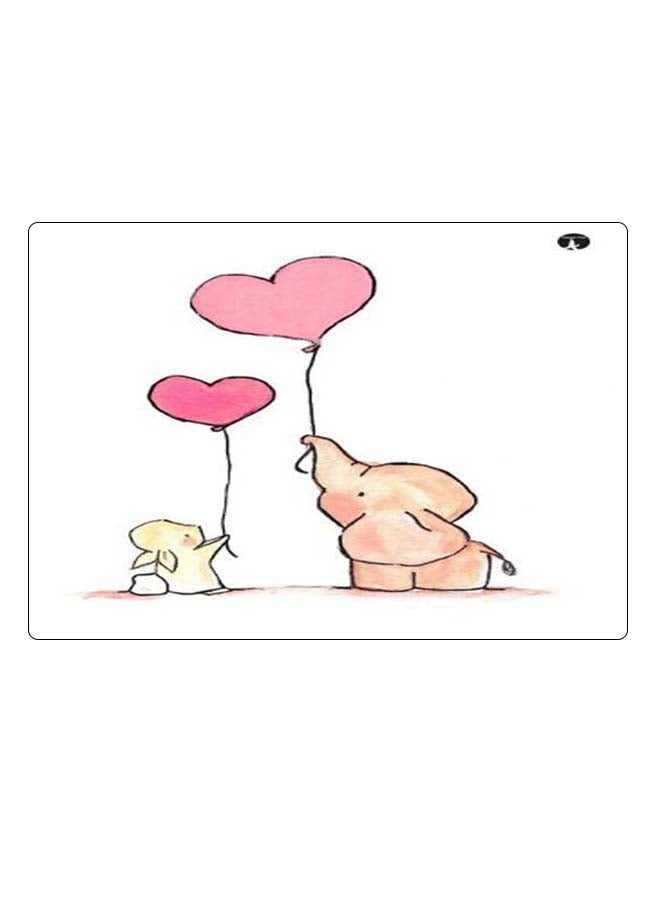BP Printed Anti-Slip Gaming Mouse Pad Pink/Beige/White - Image 1