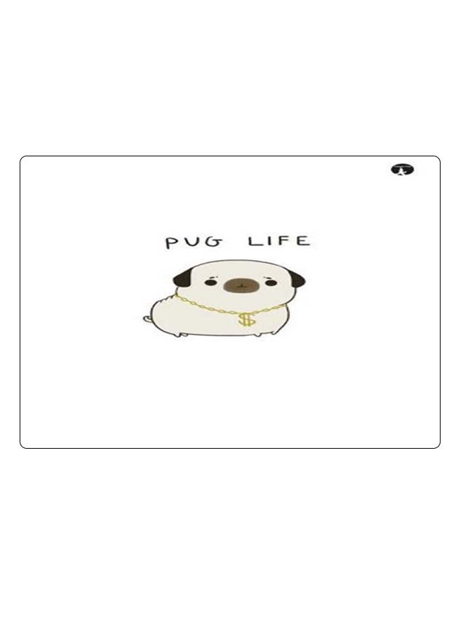 BP Printed Anti-Slip Gaming Mouse Pad White/Black - Image 1
