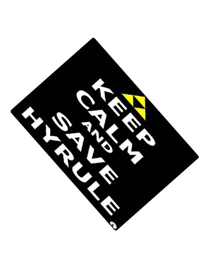 BP Printed Anti-Slip Gaming Mouse Pad White/Black/Yellow - Image 2