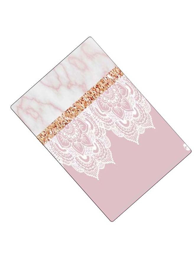 BP Printed Anti-Slip Gaming Mouse Pad Pink/White/Gold - Image 2