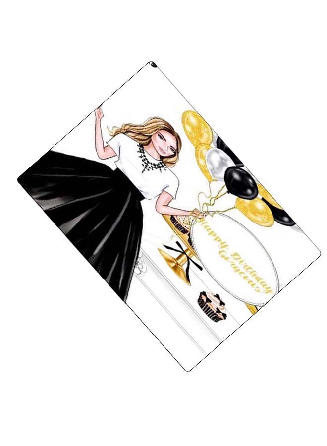 BP Printed Anti-Slip Gaming Mouse Pad Black/Gold/White - Image 2
