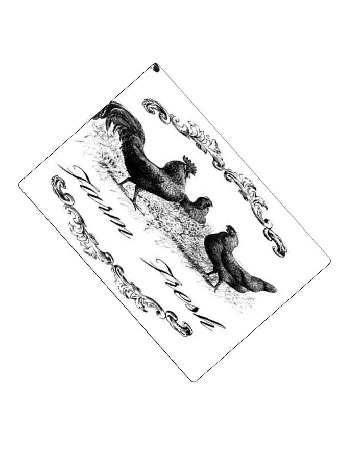 BP Printed Anti-Slip Gaming Mouse Pad Black/White - Image 2