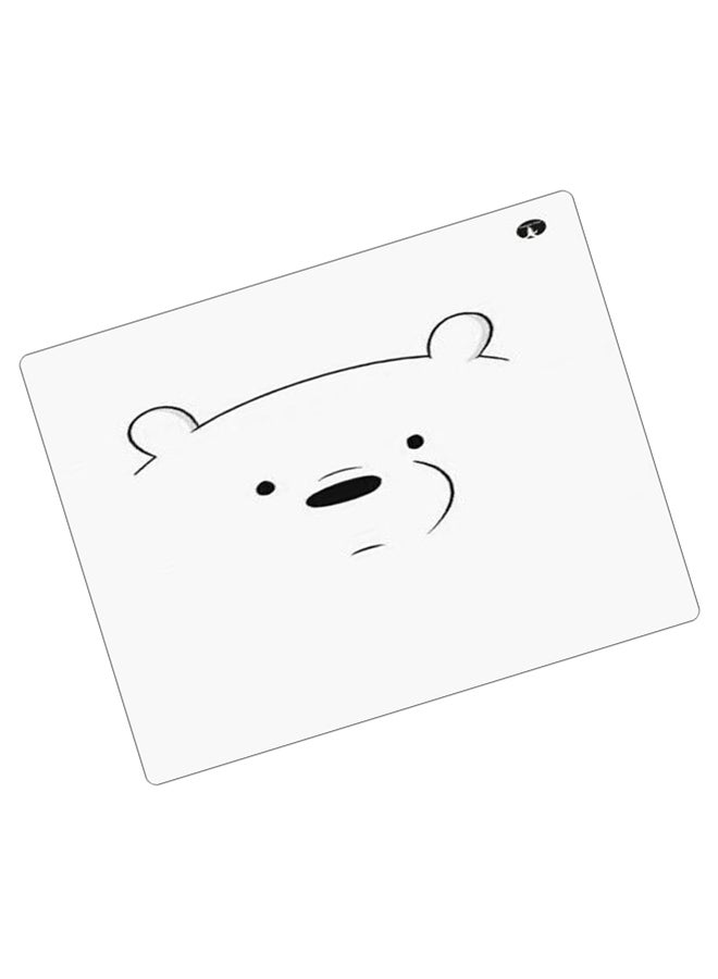 BP Printed Anti-Slip Gaming Mouse Pad White/Black - Image 2