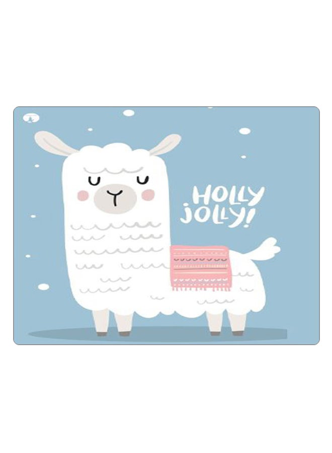 BP Printed Anti-Slip Gaming Mouse Pad Blue/White/Pink - Image 1