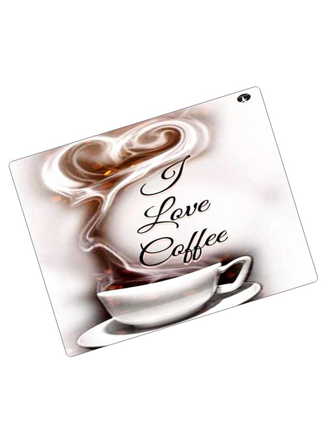 BP Printed Anti-Slip Gaming Mouse Pad White/Brown/Black - Image 2