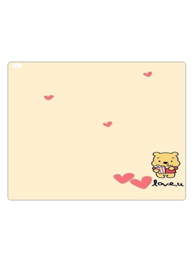 BP Printed Anti-Slip Gaming Mouse Pad Beige/Pink/Yellow - Image 1