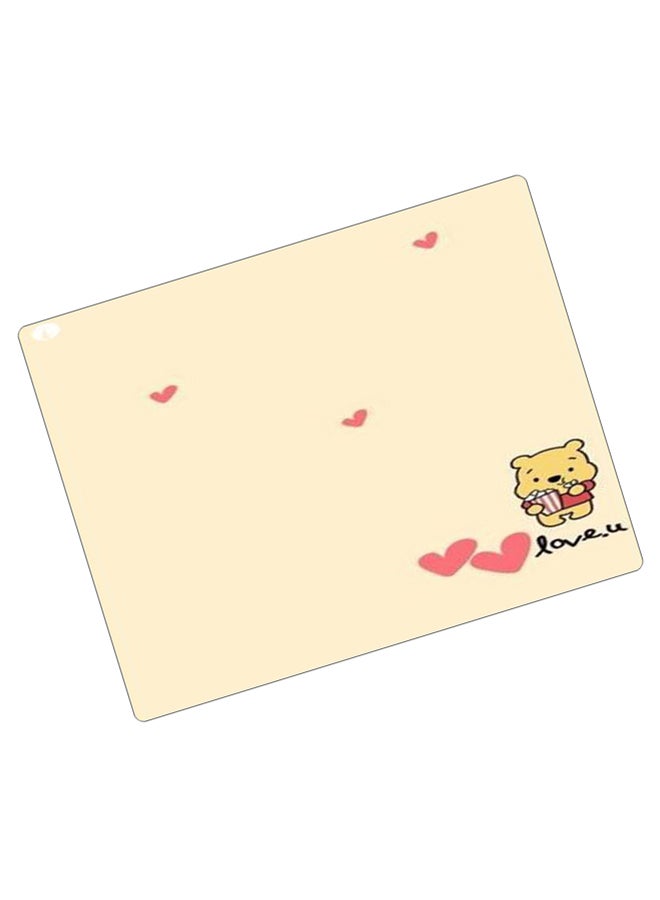 BP Printed Anti-Slip Gaming Mouse Pad Beige/Pink/Yellow - Image 2