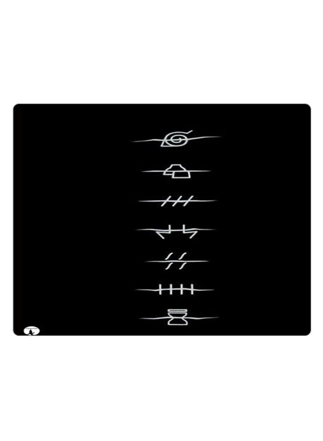 BP Printed Anti-Slip Gaming Mouse Pad Black/White - Image 1