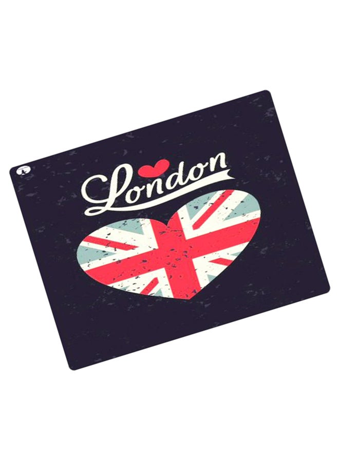 بي بي لوحة ماوس ألعاب بتصميم مضادة للانزلاق وبنمط مطبوع أسود / أبيض / أحمر - Image 2