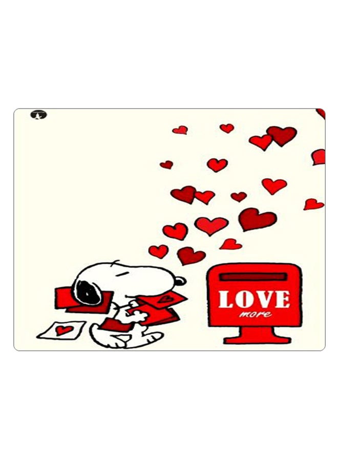 BP Printed Anti-Slip Gaming Mouse Pad Red/White/Black - Image 1