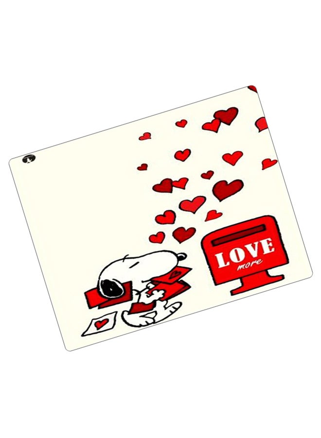 BP Printed Anti-Slip Gaming Mouse Pad Red/White/Black - Image 2