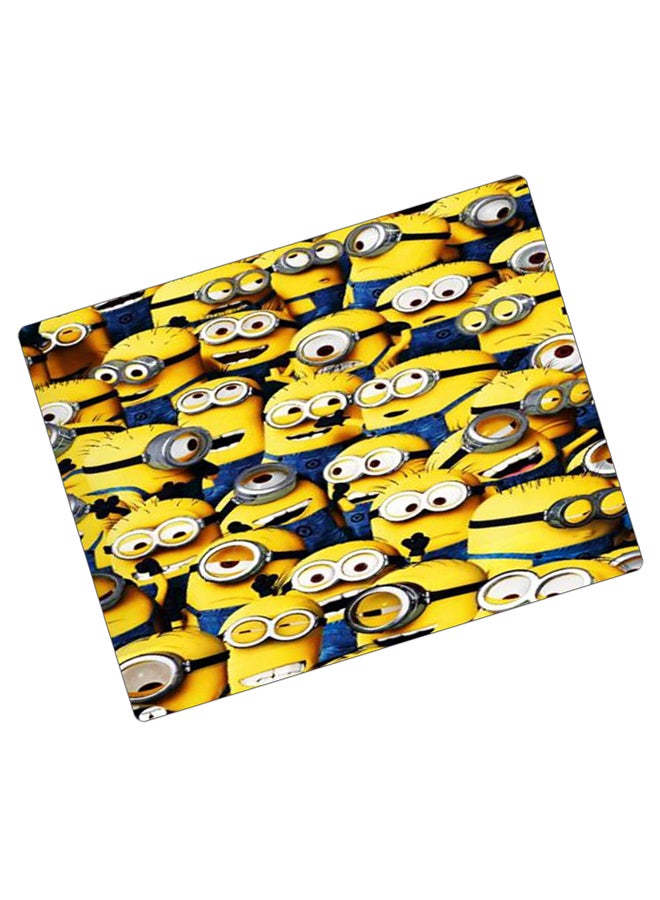 BP Printed Anti-Slip Gaming Mouse Pad Yellow/Blue/Grey - Image 2