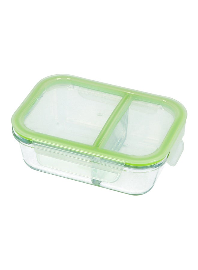 Royalford - Borosilicate Rectangular Glass Airtight Food Container Multicolour 0.65Liters - Image 1