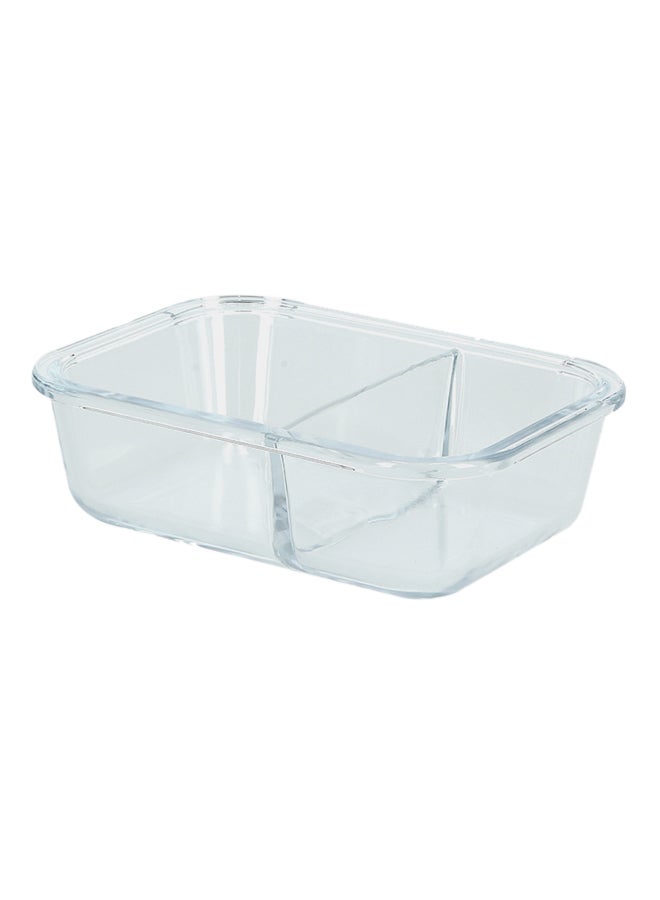 Royalford - Borosilicate Rectangular Glass Airtight Food Container Multicolour 0.65Liters - Image 1
