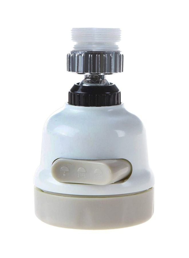 360-Degree Kitchen Sink Faucet White/Grey 8.5x5.5x5.5cm - Image 1