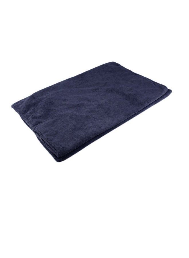 Microfiber Lounge Chair Cover Towel Navy Blue 215x75cm - Image 4