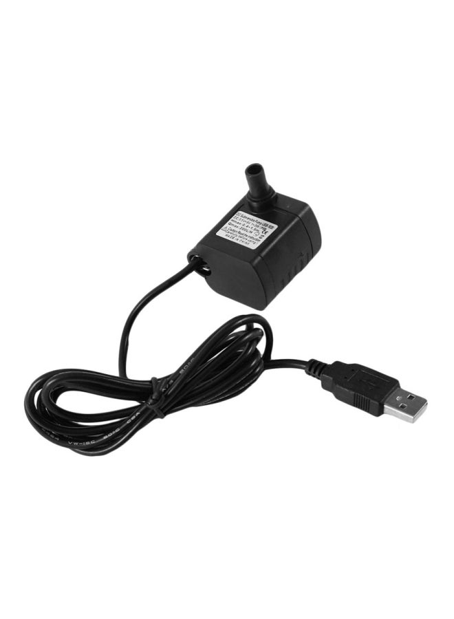 مضخة لحوض السمك مزودة بمنفذ USB أسود - Image 1