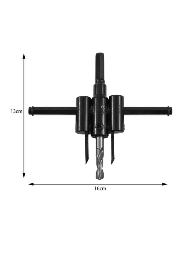 Adjustable Drill Bit Cutter Black/Silver 16x13cm - Image 5