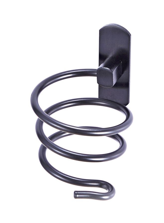 Generic Wall Mounted Hair Dryer Holder Black 14.4x12cm  - Image 1