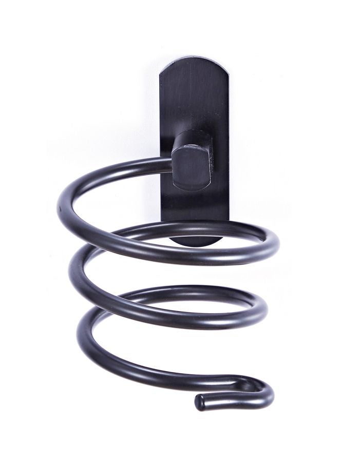 Generic Wall Mounted Hair Dryer Holder Black 14.4x12cm  - Image 2