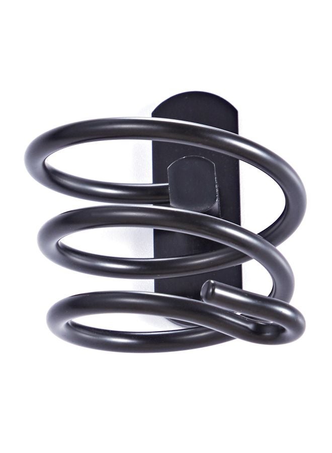 Generic Wall Mounted Hair Dryer Holder Black 14.4x12cm  - Image 3
