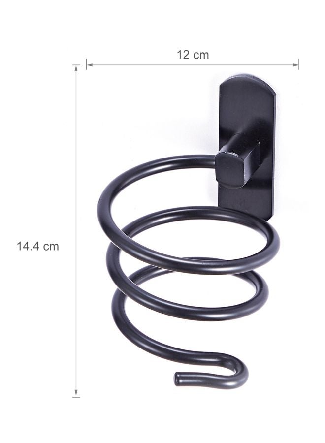 Generic Wall Mounted Hair Dryer Holder Black 14.4x12cm  - Image 4